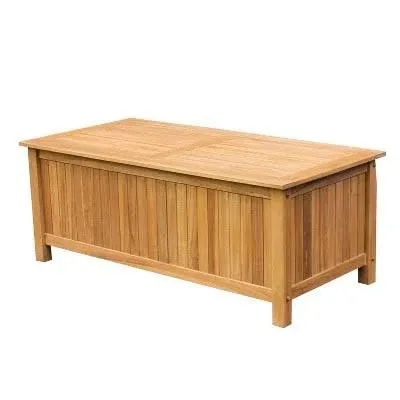 Teak garden storage box, 49 gallon