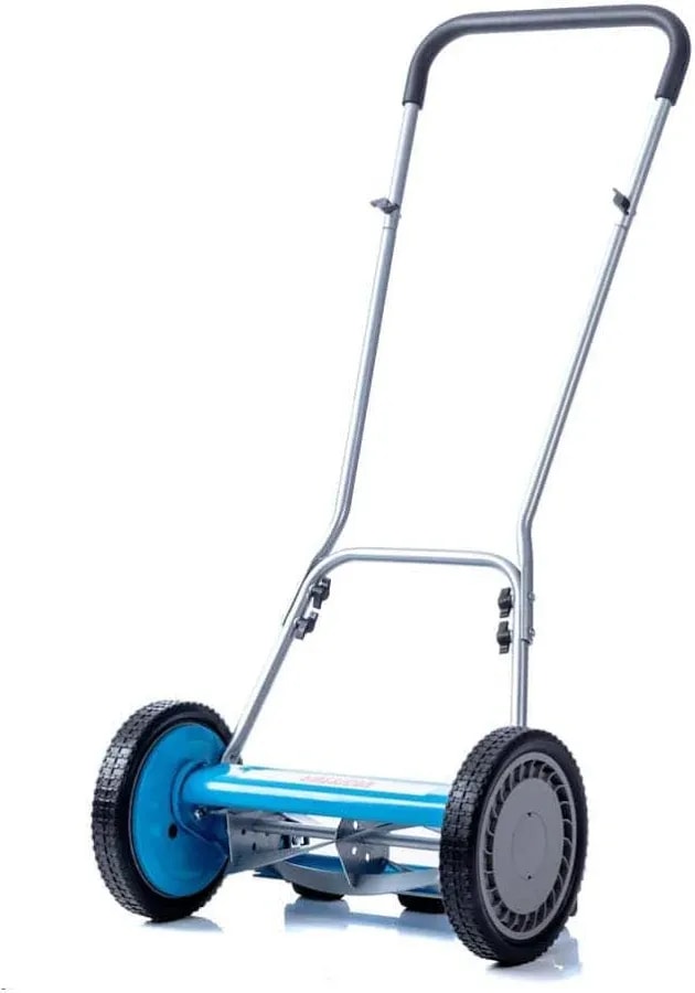 Push reel lawn mower, 14-inch cut, 5 blades