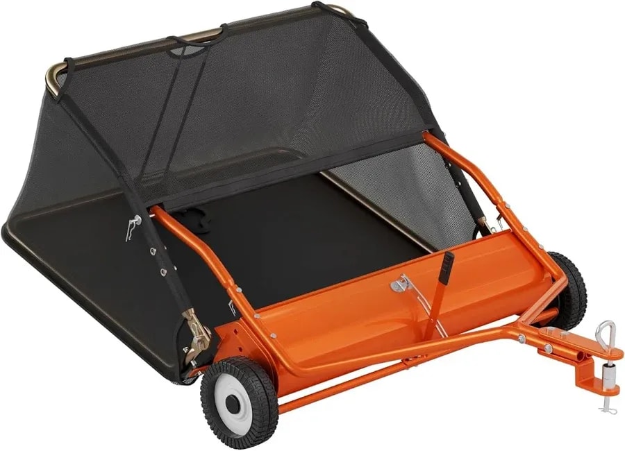 Tow-behind lawn sweeper, 42-inch, 18.6 cu ft hopper
