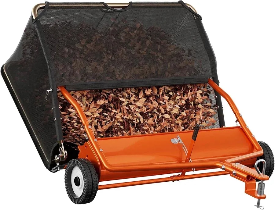 Tow-behind lawn sweeper, 42-inch, 18.6 cu ft hopper