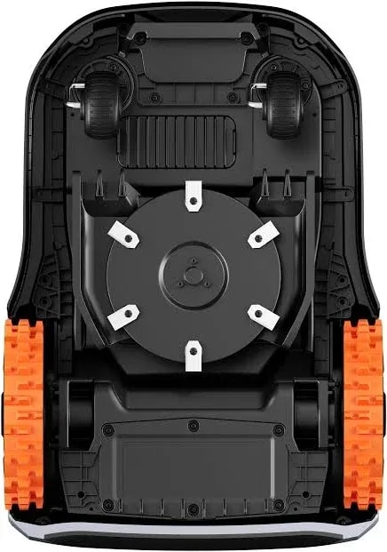 Robot lawn mower with lidar navigation, wire-free, grey
