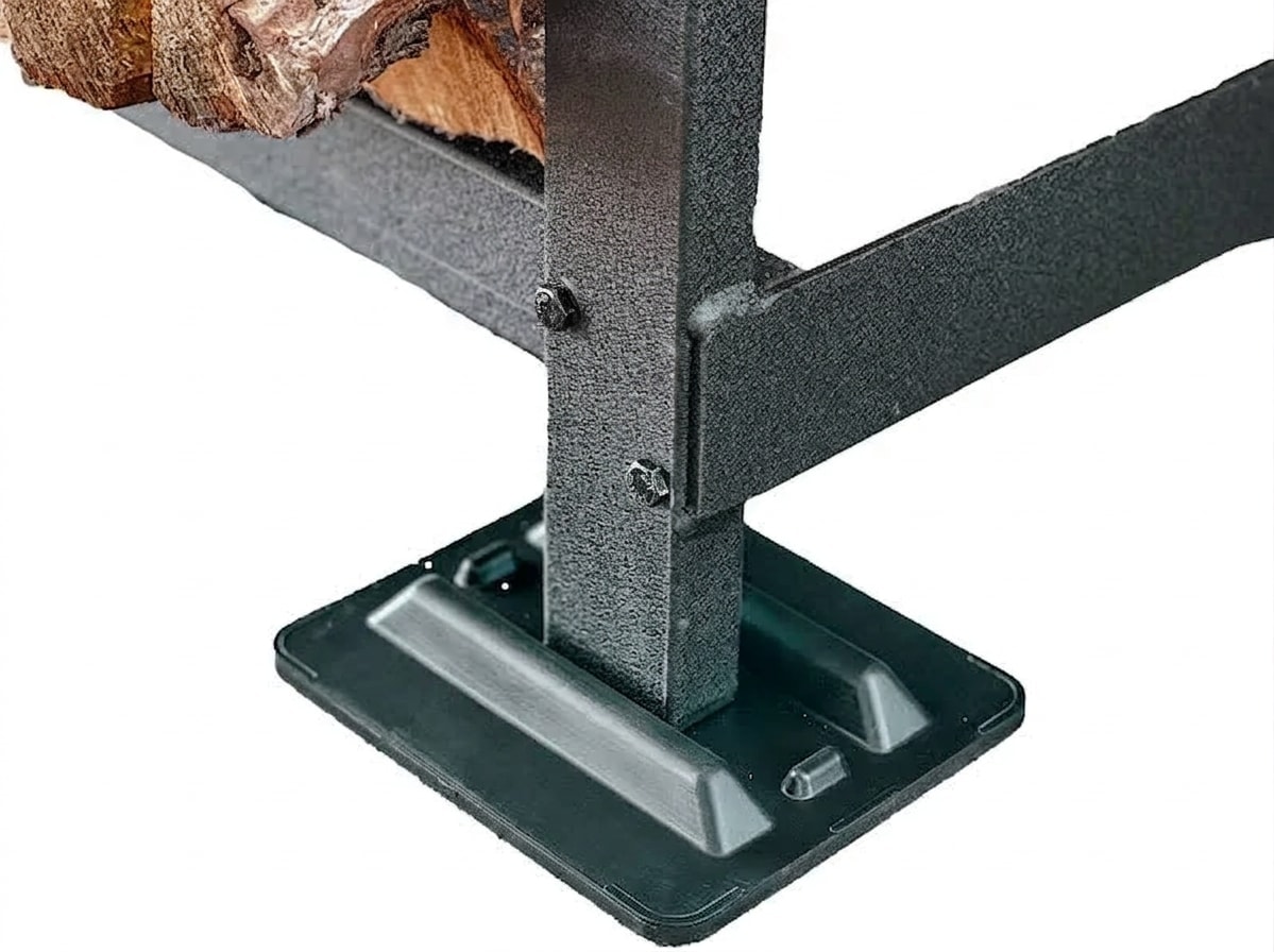 Firewood rack, 16 ft — holds a full cord