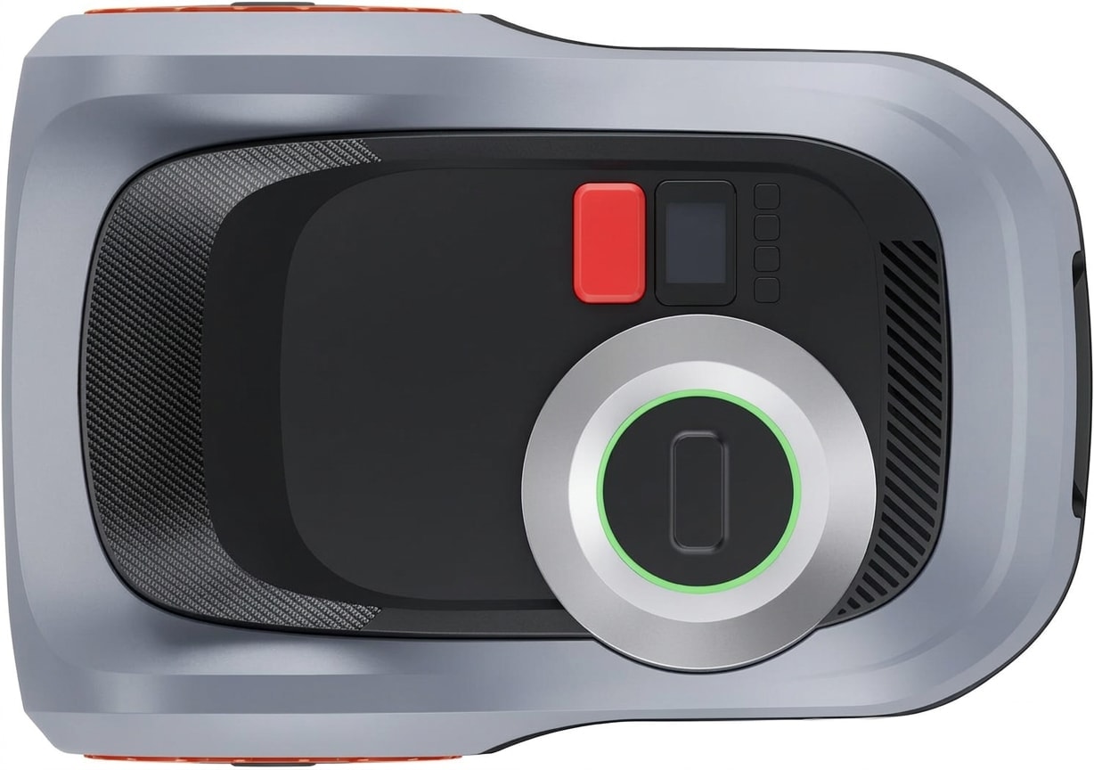 Robot lawn mower with lidar navigation, wire-free, grey