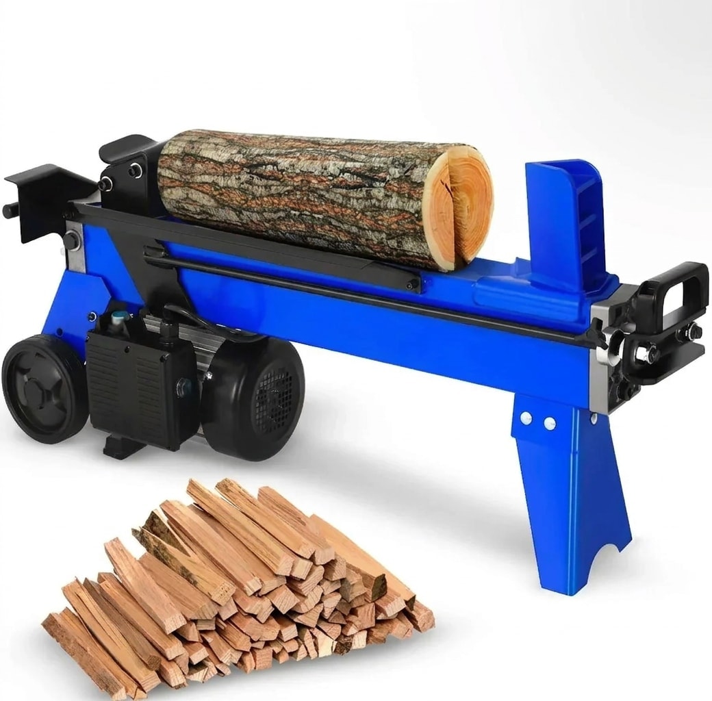 Electric log splitter, 6.5 ton