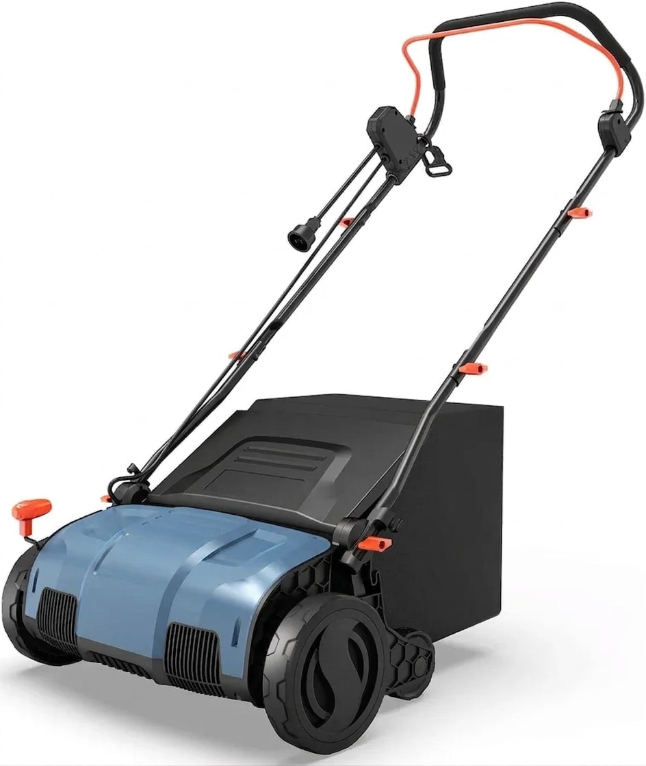 Electric scarifier and dethatcher, 15-inch, 13 A, 50 L collector