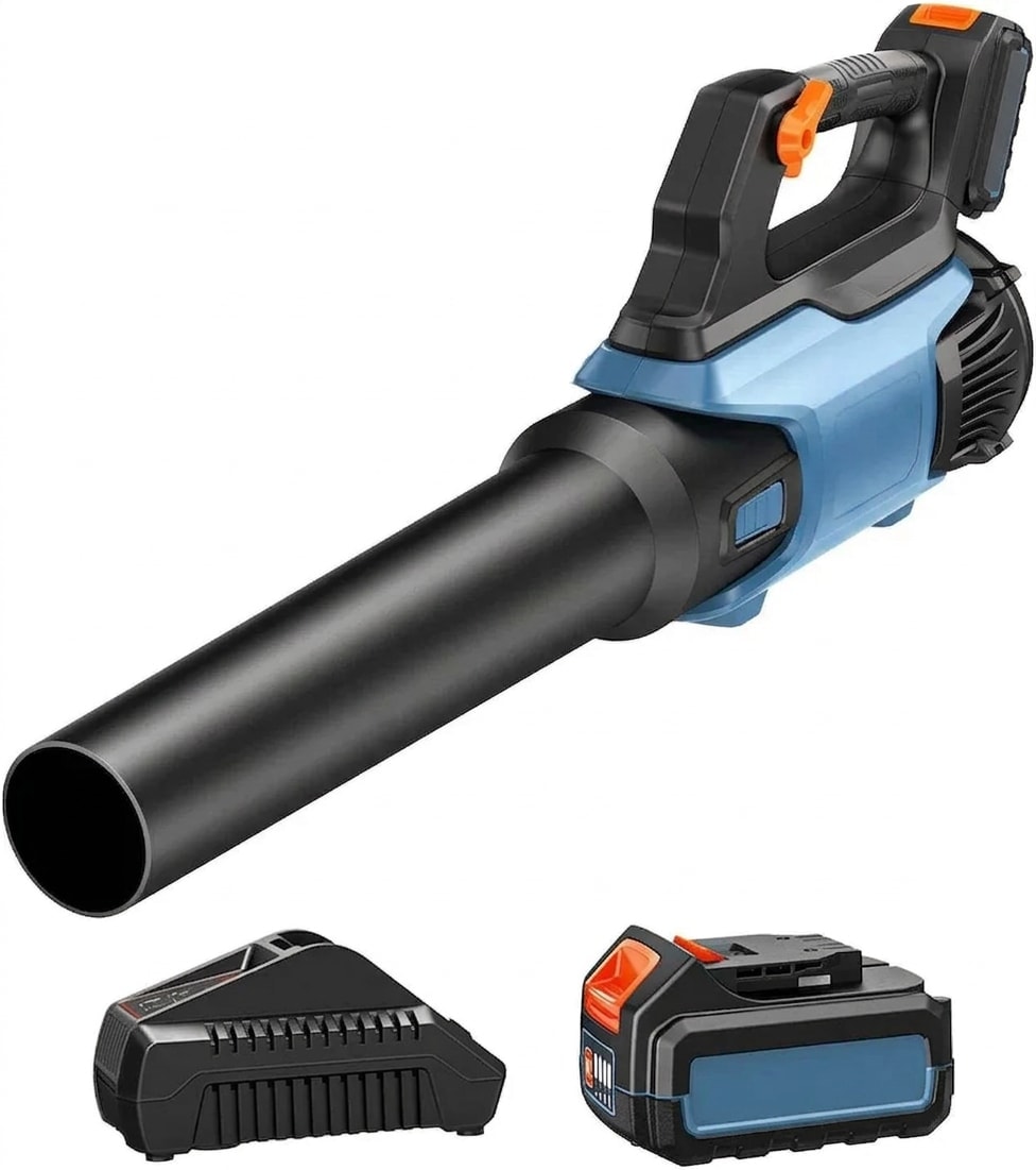 Cordless handheld leaf blower, 20 V, up to 350 CFM