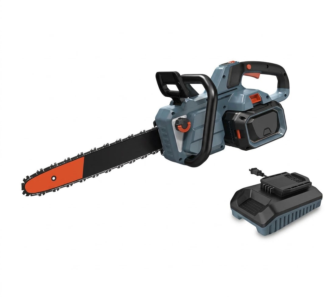 Cordless chainsaw kit, 16-inch bar, 60 V brushless, 4.0 Ah battery