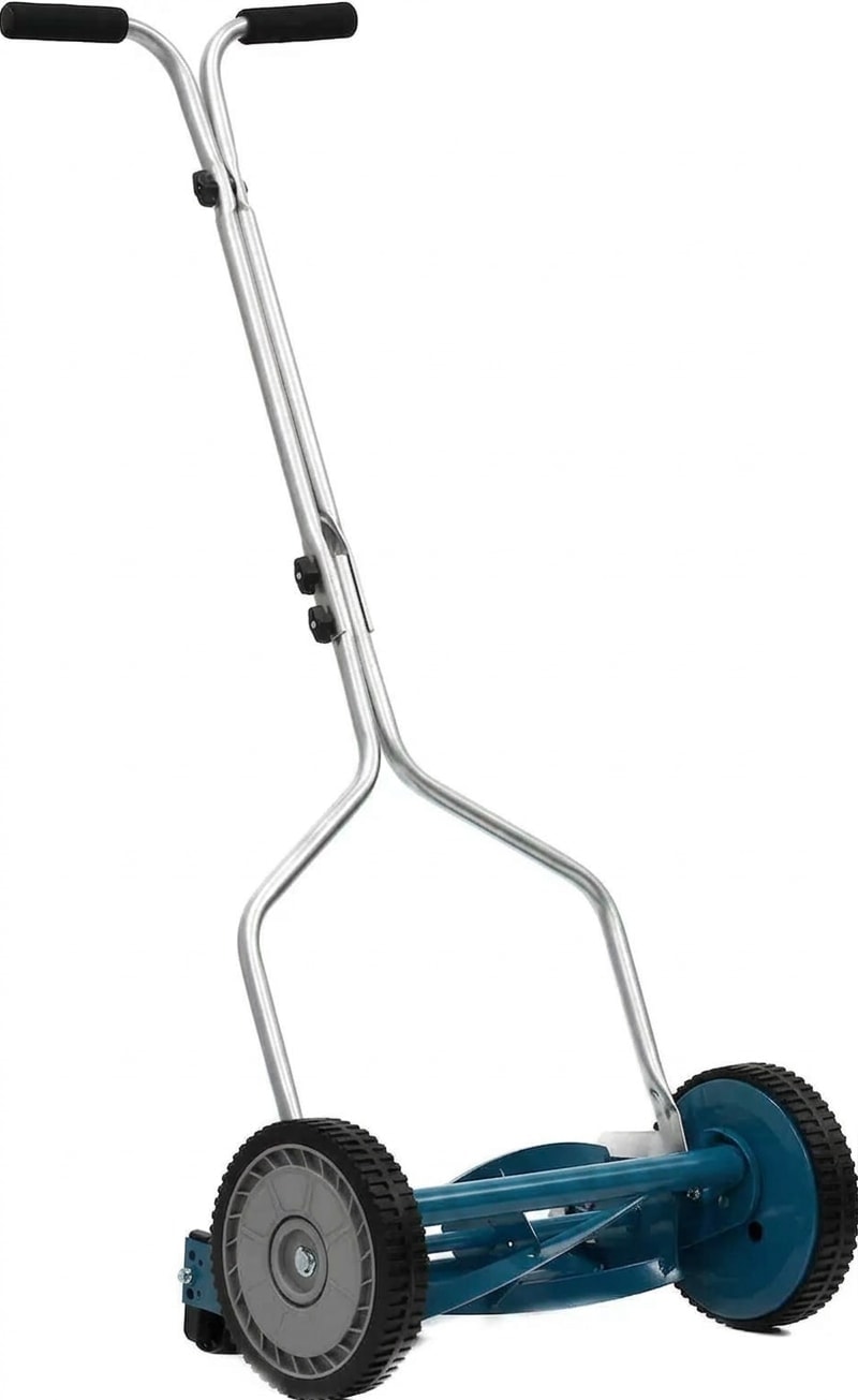 Push reel lawn mower, grey