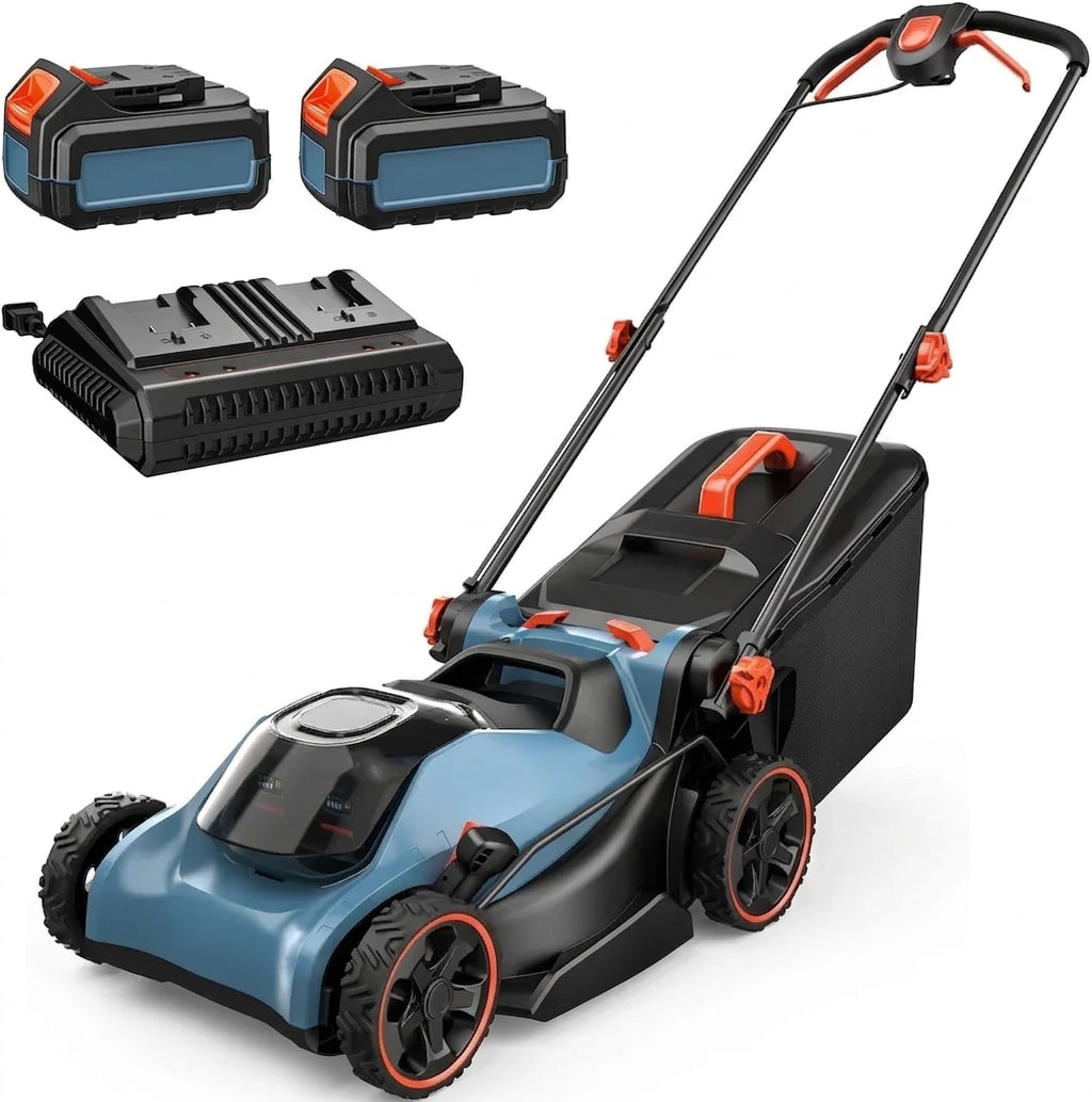 Cordless push lawn mower, 20-inch cut, 40 V