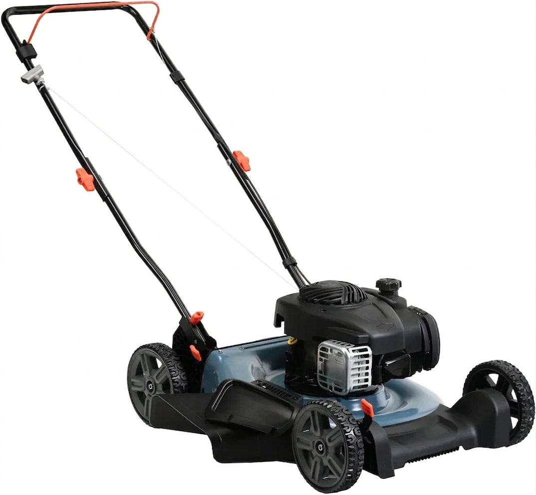 Petrol push lawn mower, 21-inch cut, 125 cc