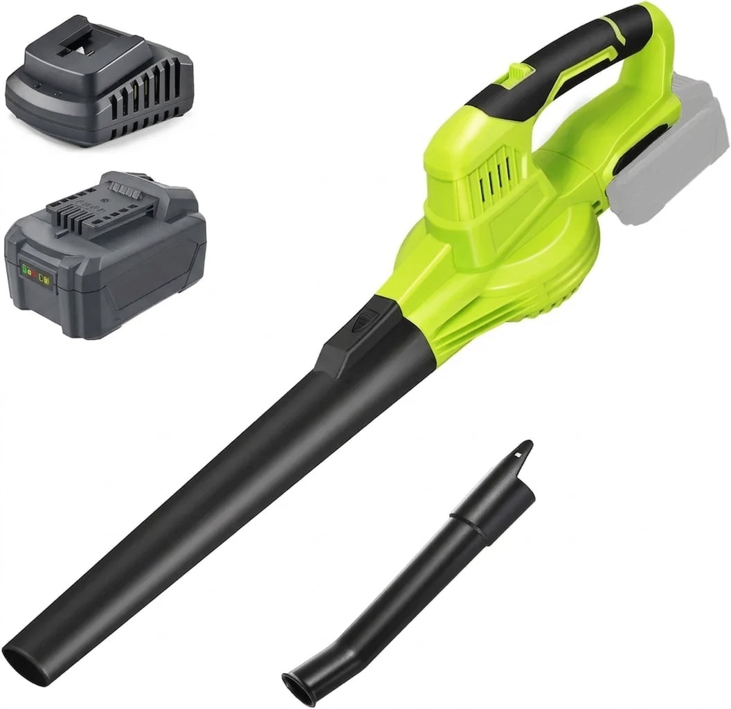 Cordless leaf blower, 20 V, 4.0 Ah battery and fast charger