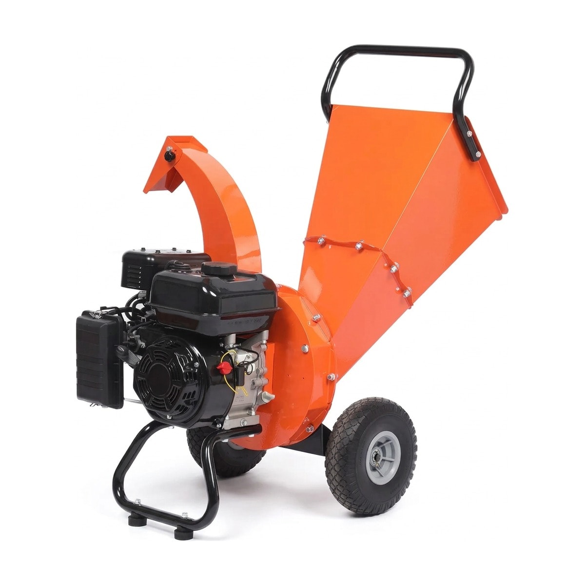 Petrol wood chipper and shredder, 7 HP 212 cc, 3-inch branches