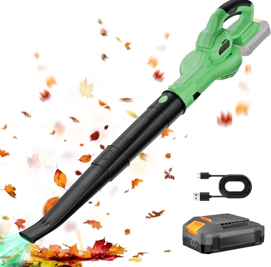 Cordless leaf blower, 20 V, up to 170 CFM, USB-C charging