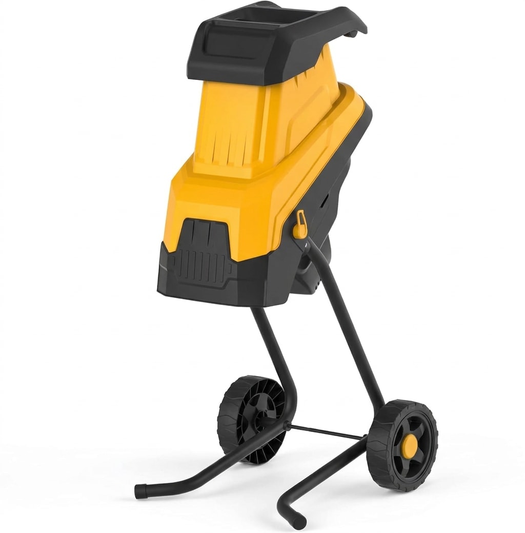 Electric wood chipper and shredder, 15 A, 2-in-1