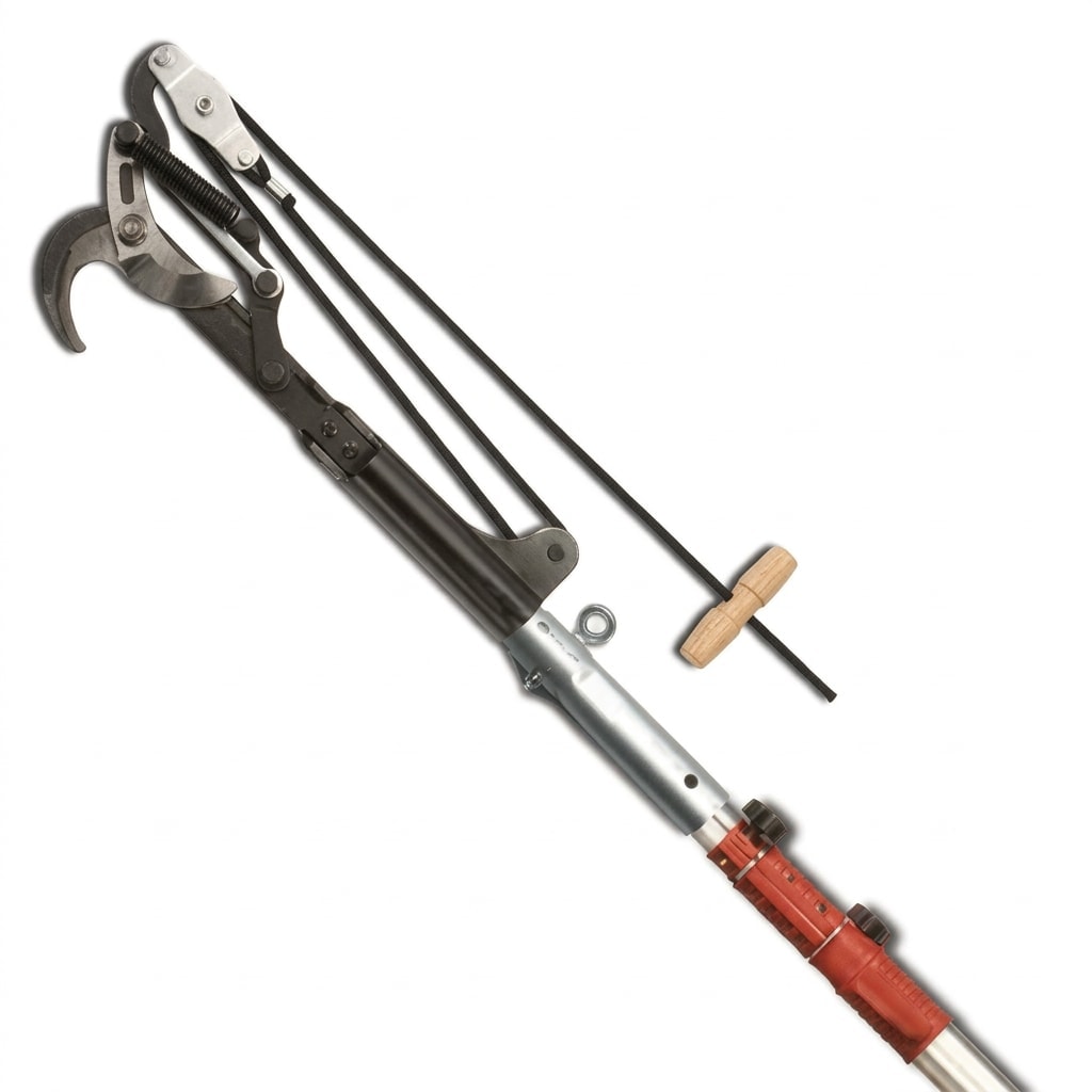 Telescoping pole pruner, extends 6 to 15 ft, 1.5-inch cut