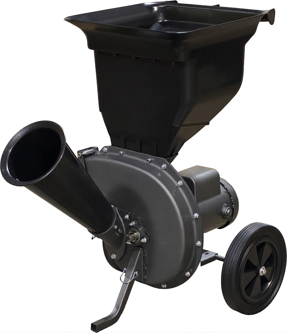 Electric chipper and leaf shredder, 1.5 HP