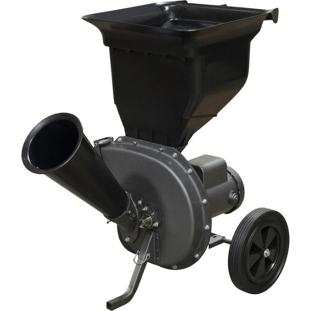 Electric chipper and leaf shredder, 1.5 HP