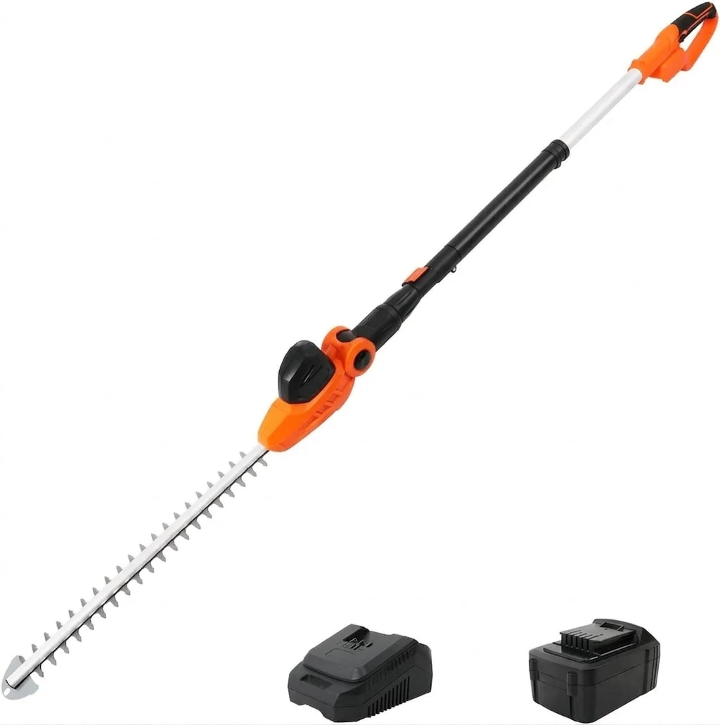 Cordless pole hedge trimmer, 20 V, 16 mm cut