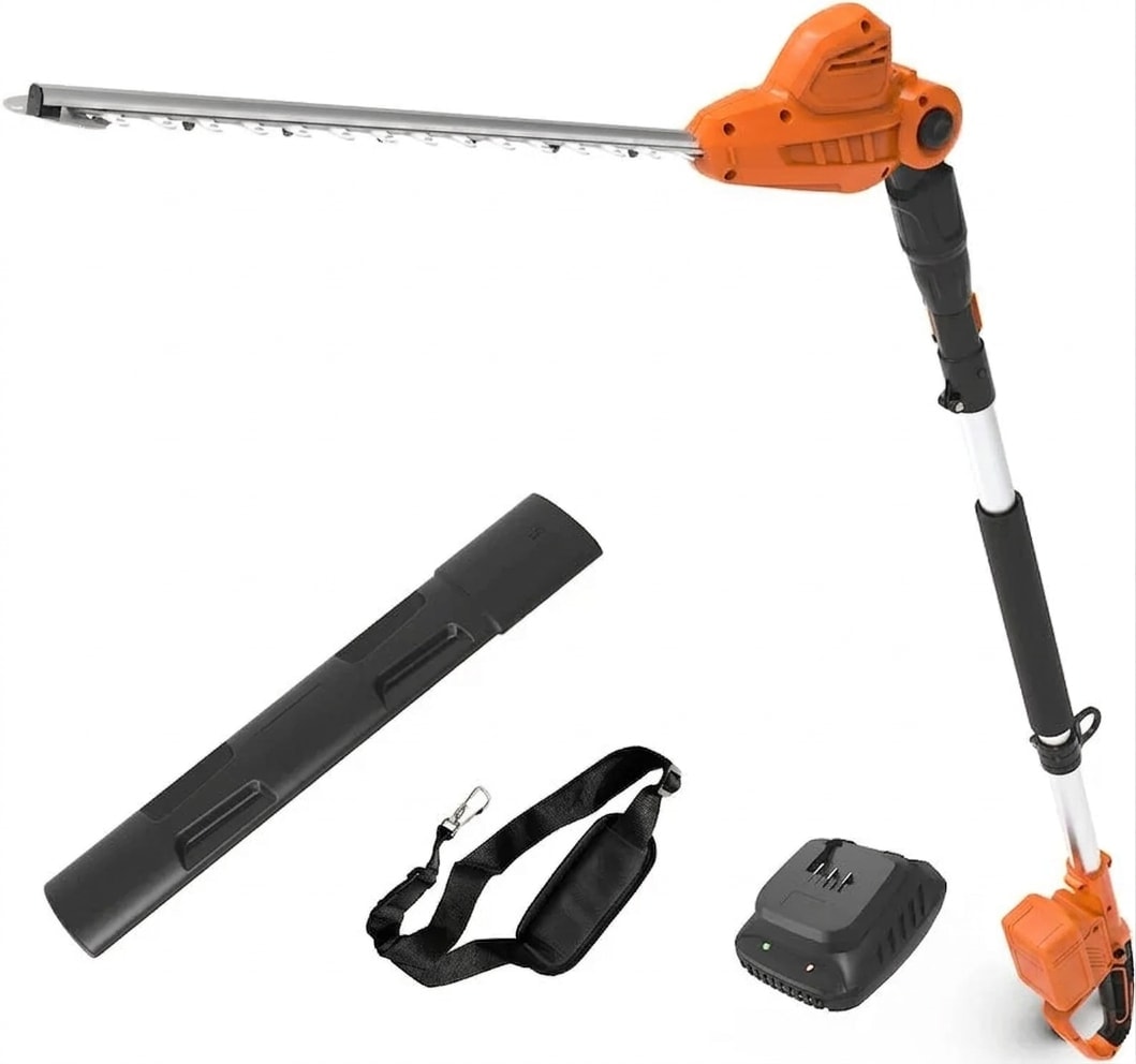 Cordless pole hedge trimmer, 20 V, 16 mm cut
