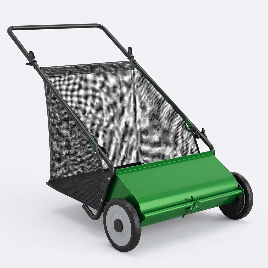 Push lawn sweeper, 26-inch, 7 cu ft bag