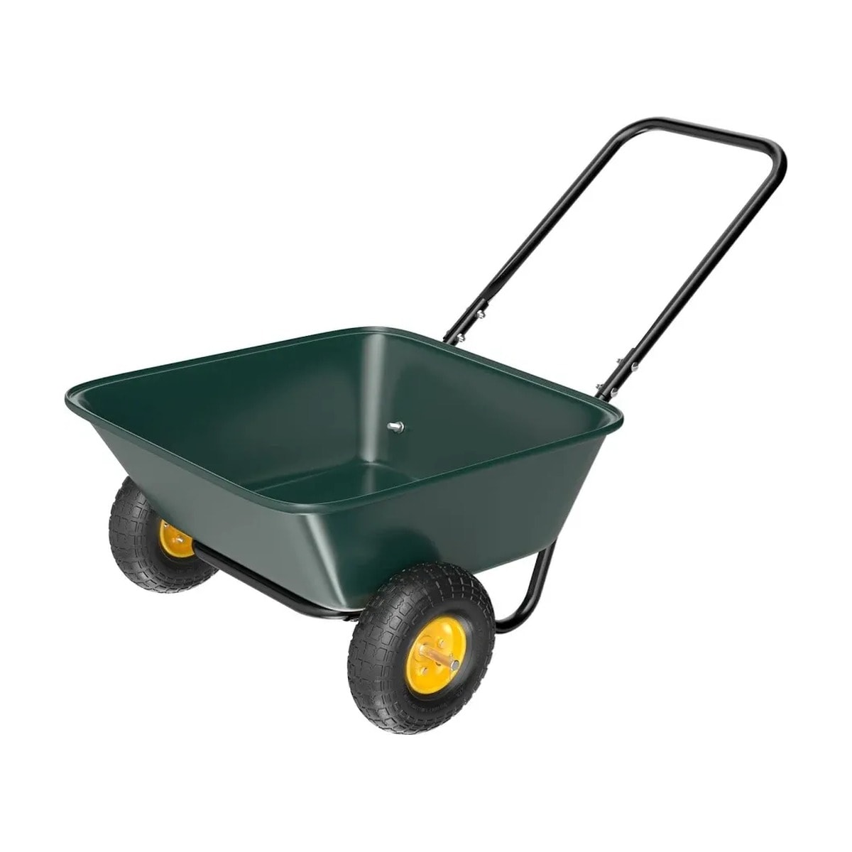 Two-wheel wheelbarrow, 3 cu ft, 330 lb capacity