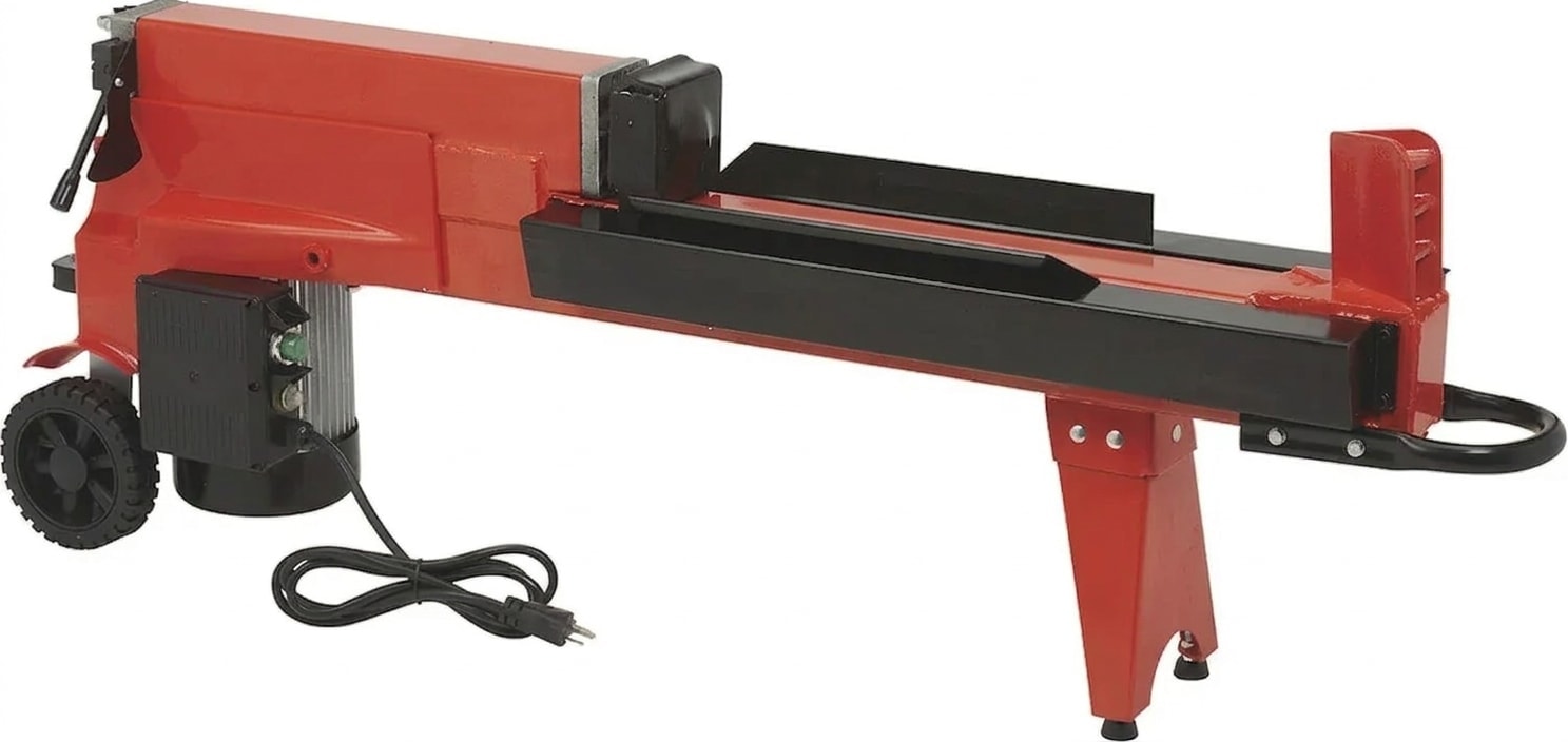Electric log splitter, 5 ton, horizontal