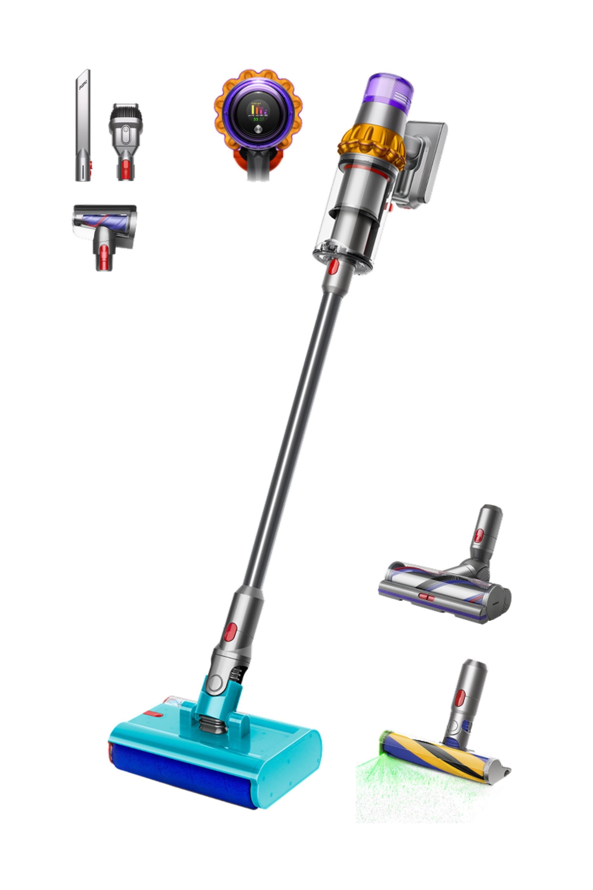 Dyson V15s Detect Submarine Cordless Wet and Dry Vacuum Cleaner – Yellow/Nickel