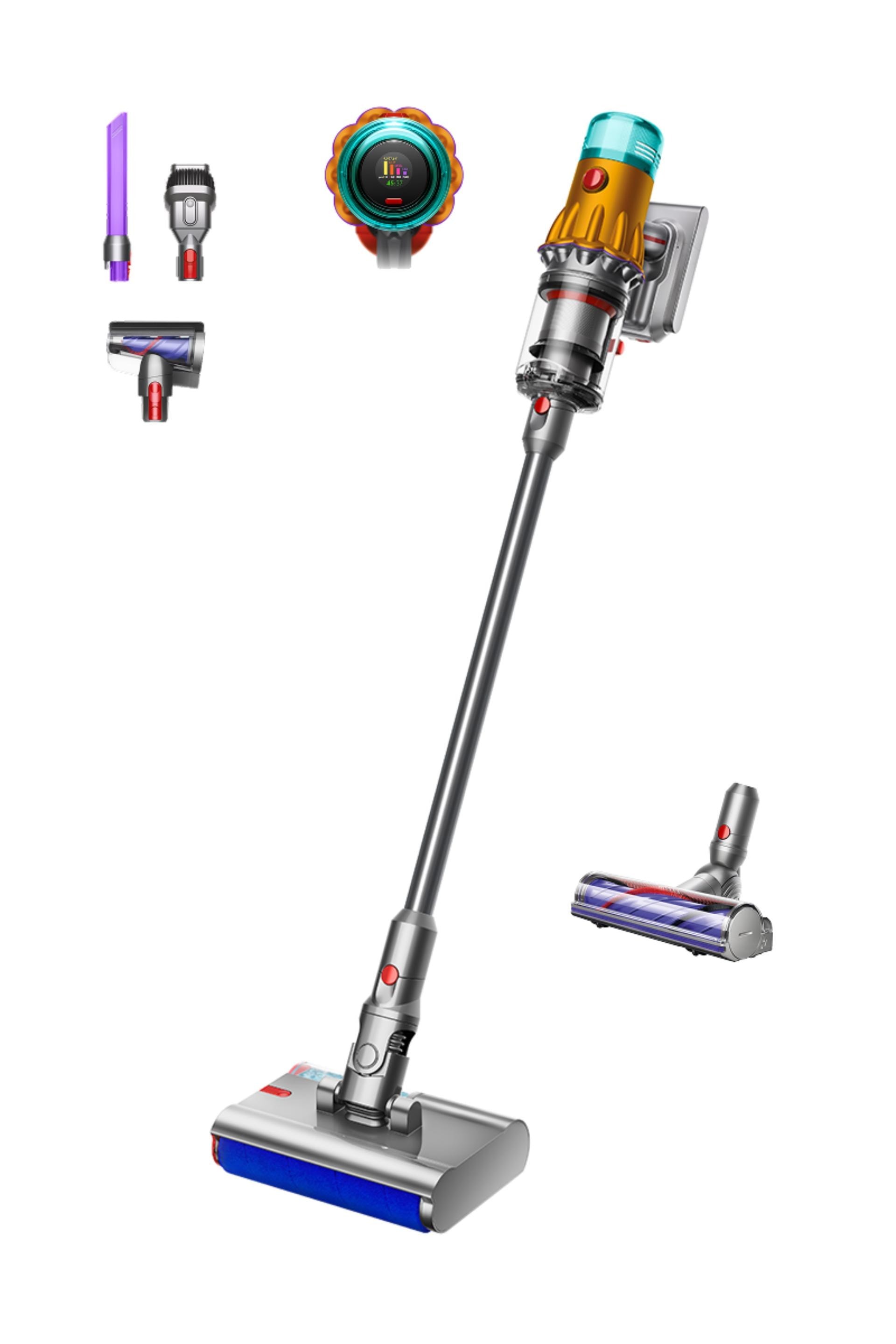 Dyson V12s Detect Slim Submarine Cordless Wet and Dry Vacuum Cleaner – Yellow/Nickel