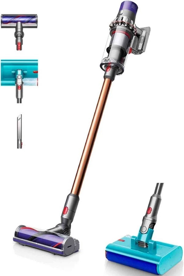 Dyson Cyclone V10 Submarine Wet and Dry Cordless Vacuum Cleaner – Nickel/Copper