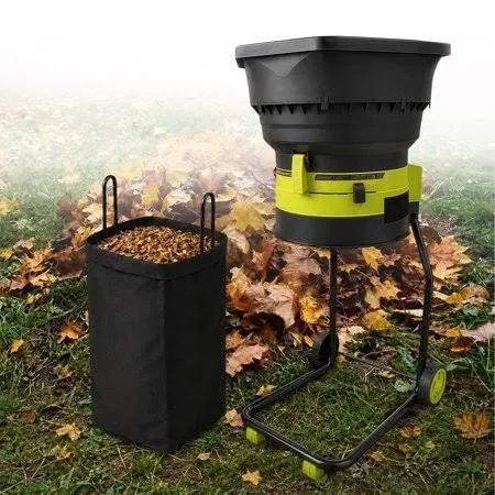 Electric leaf mulcher and shredder, 8,000 rpm, 50 L collection
