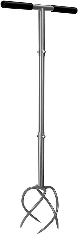 Twist tiller with long handle, grey