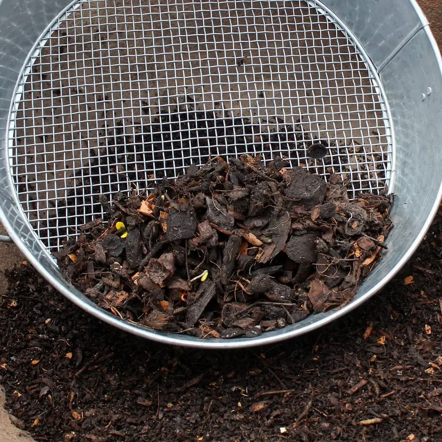 Compost sifter with handles, 19 × 16 in