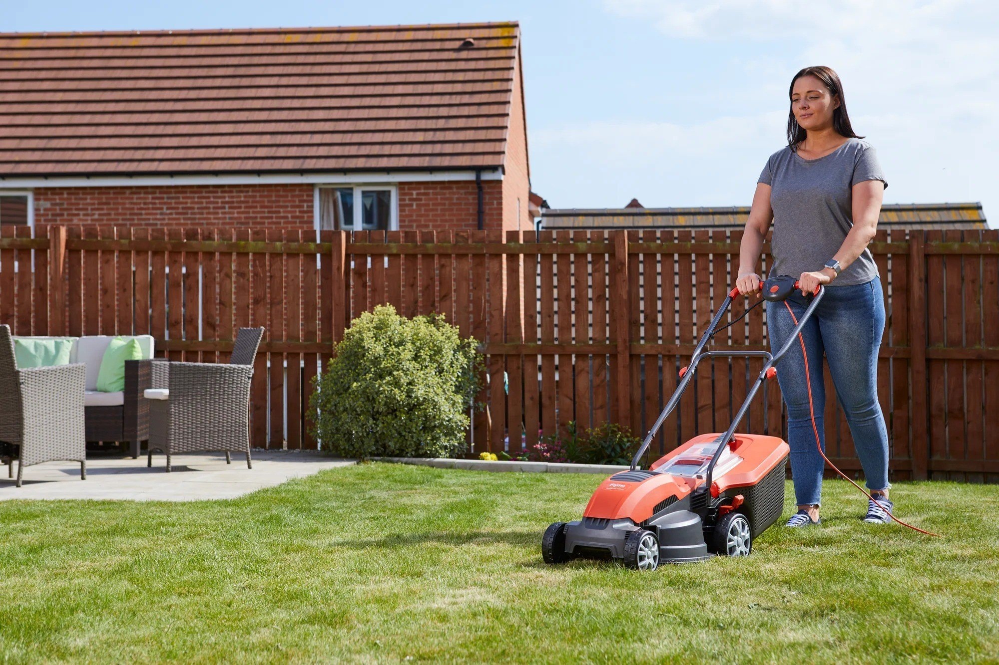 Flymo Speedi-Mo 360VC Electric Lawnmower, 1500W, 36cm
