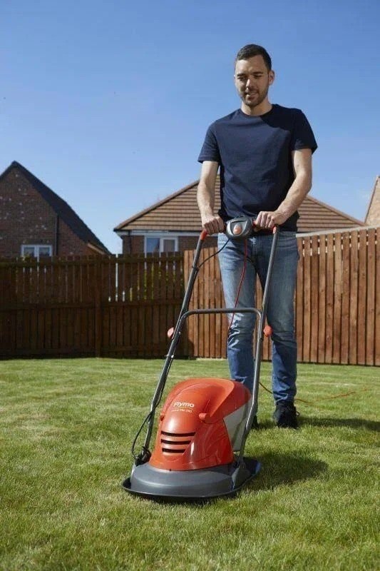 Flymo Hover Vac 260 Electric Mower, 26cm Cutting Width, 1400W