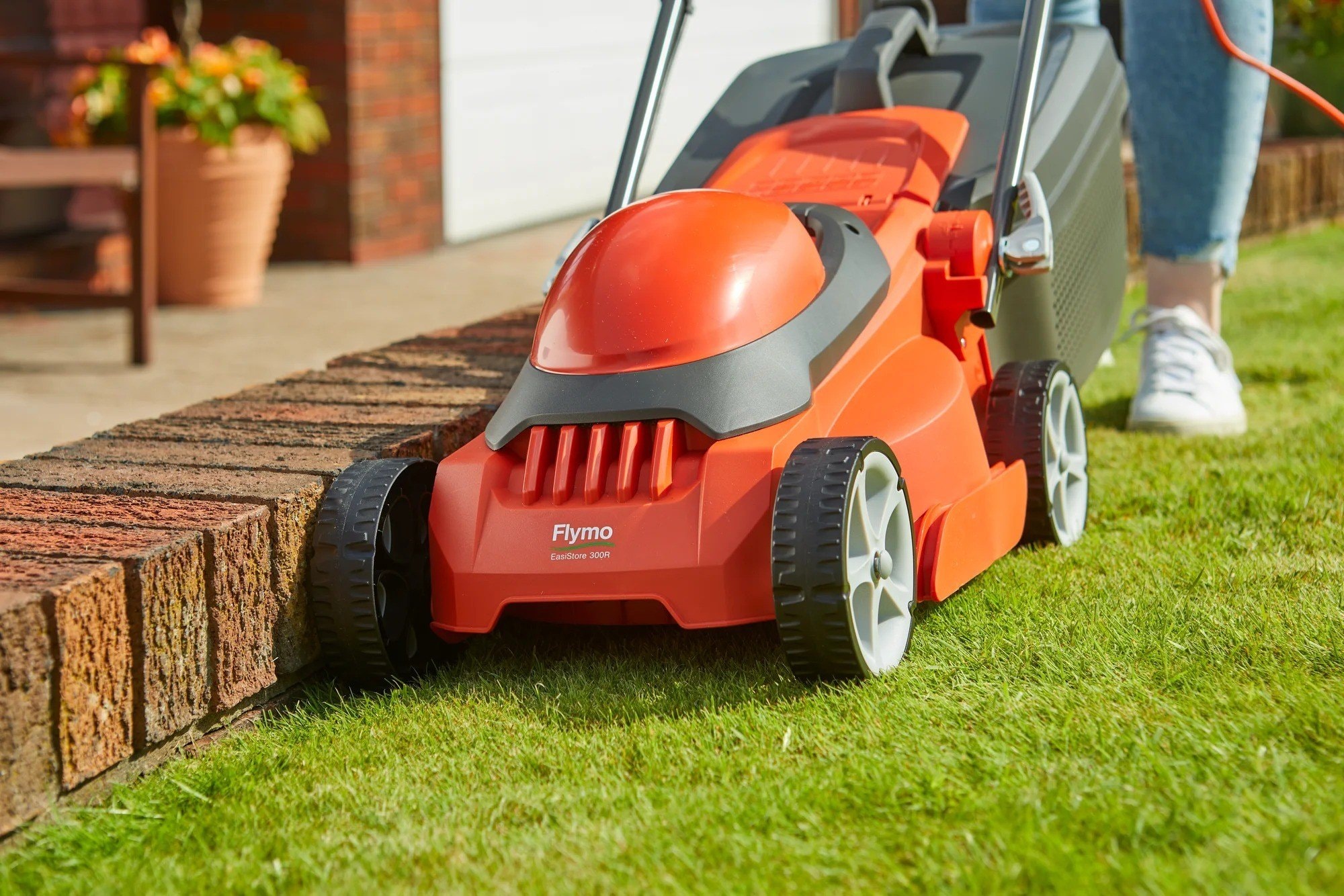 Flymo EasiStore 300R Rotary Lawnmower, 1200W, 30cm Cut