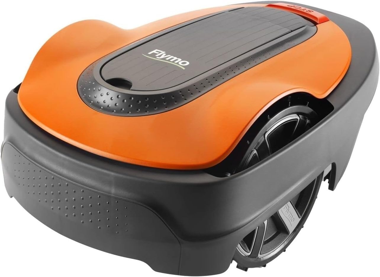 Flymo EasiLife 800 Robotic Lawnmower, 800m² Coverage, 16cm Cutting Width