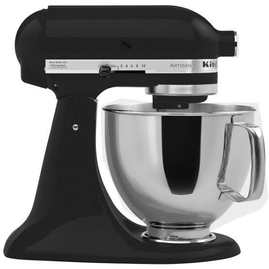 KitchenAid Artisan Series 4.7 L Tilt-Head Stand Mixer Imperial Black KSM150PSBK