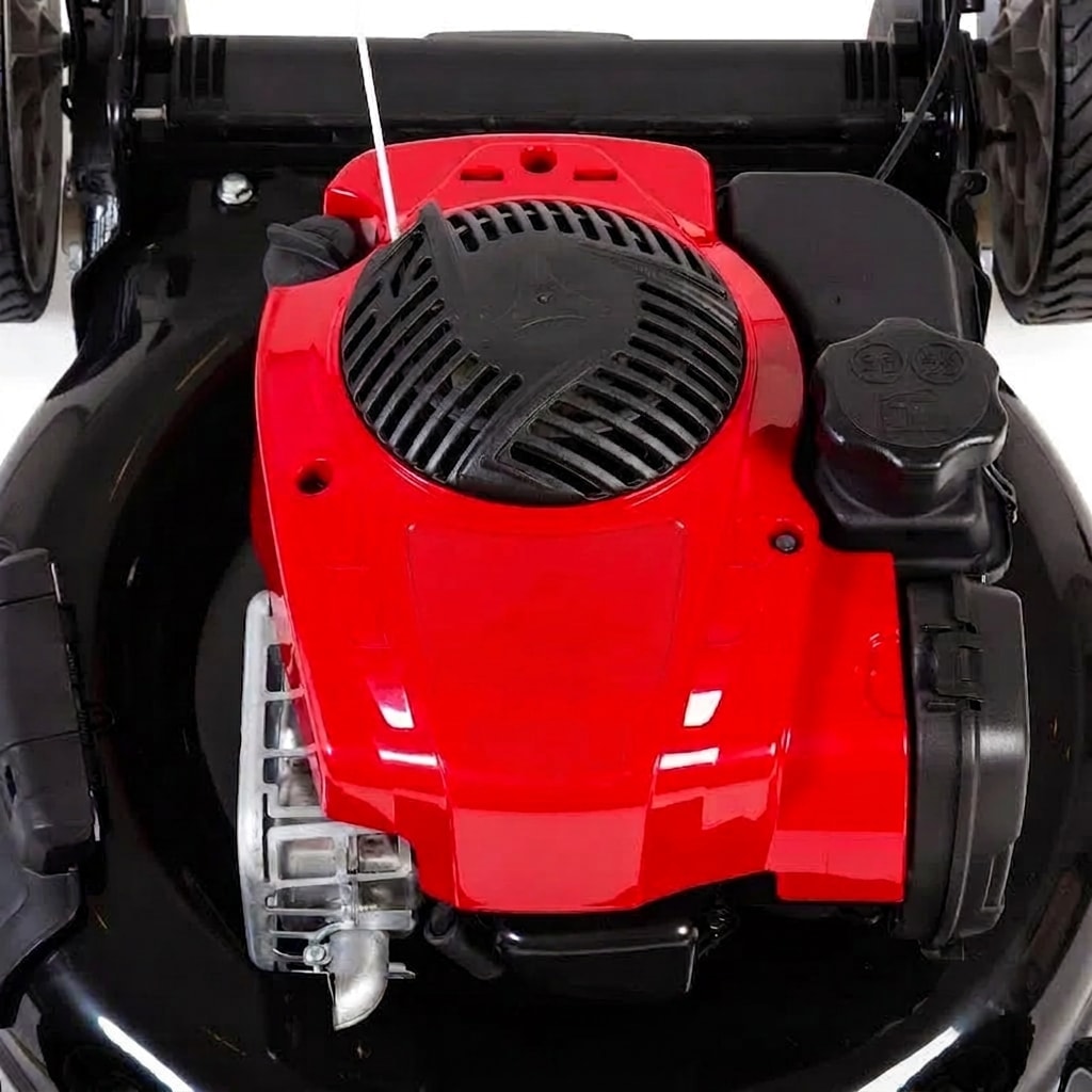 Petrol push lawn mower, 21-inch cut, 150 cc, fold-and-store