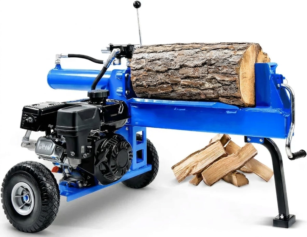 Petrol log splitter, 20 ton, 209 cc, 20-inch logs
