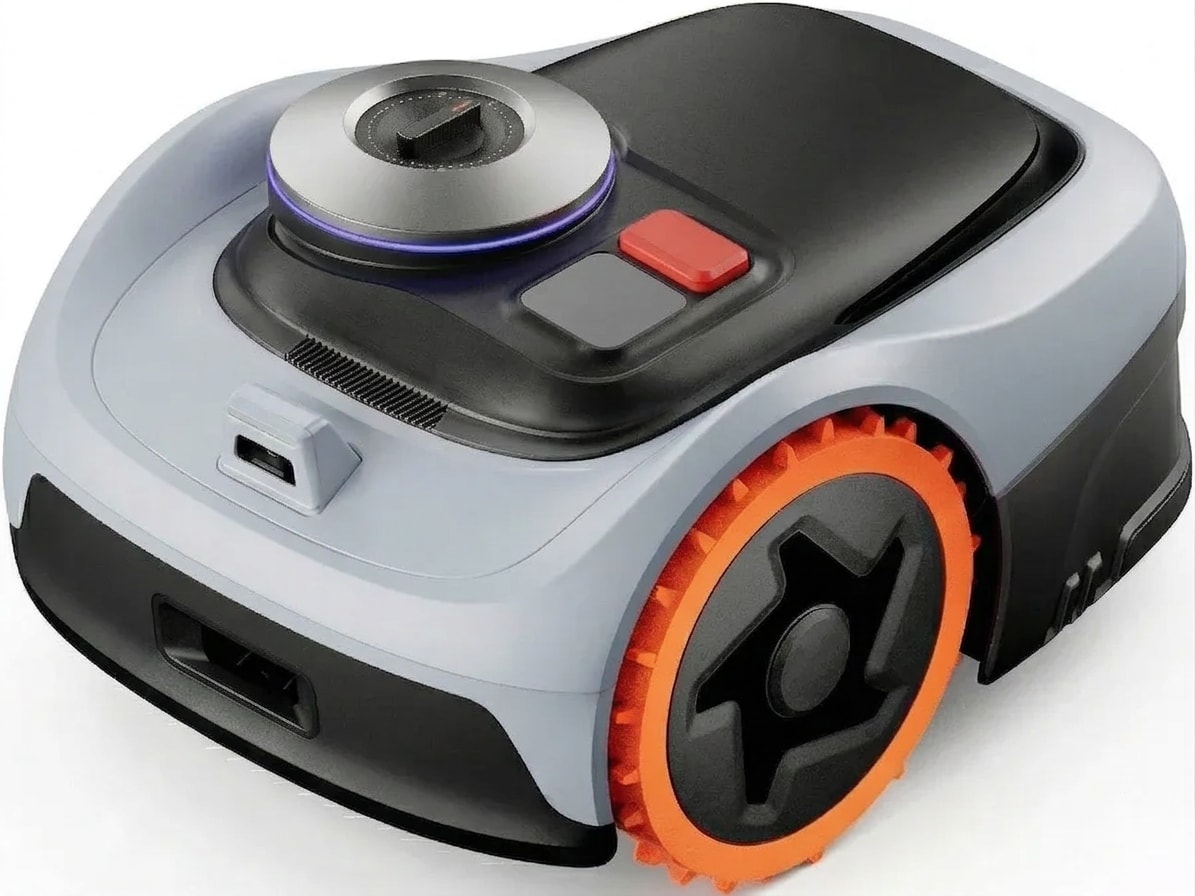 Robot lawn mower, all-wheel drive, wire-free, black