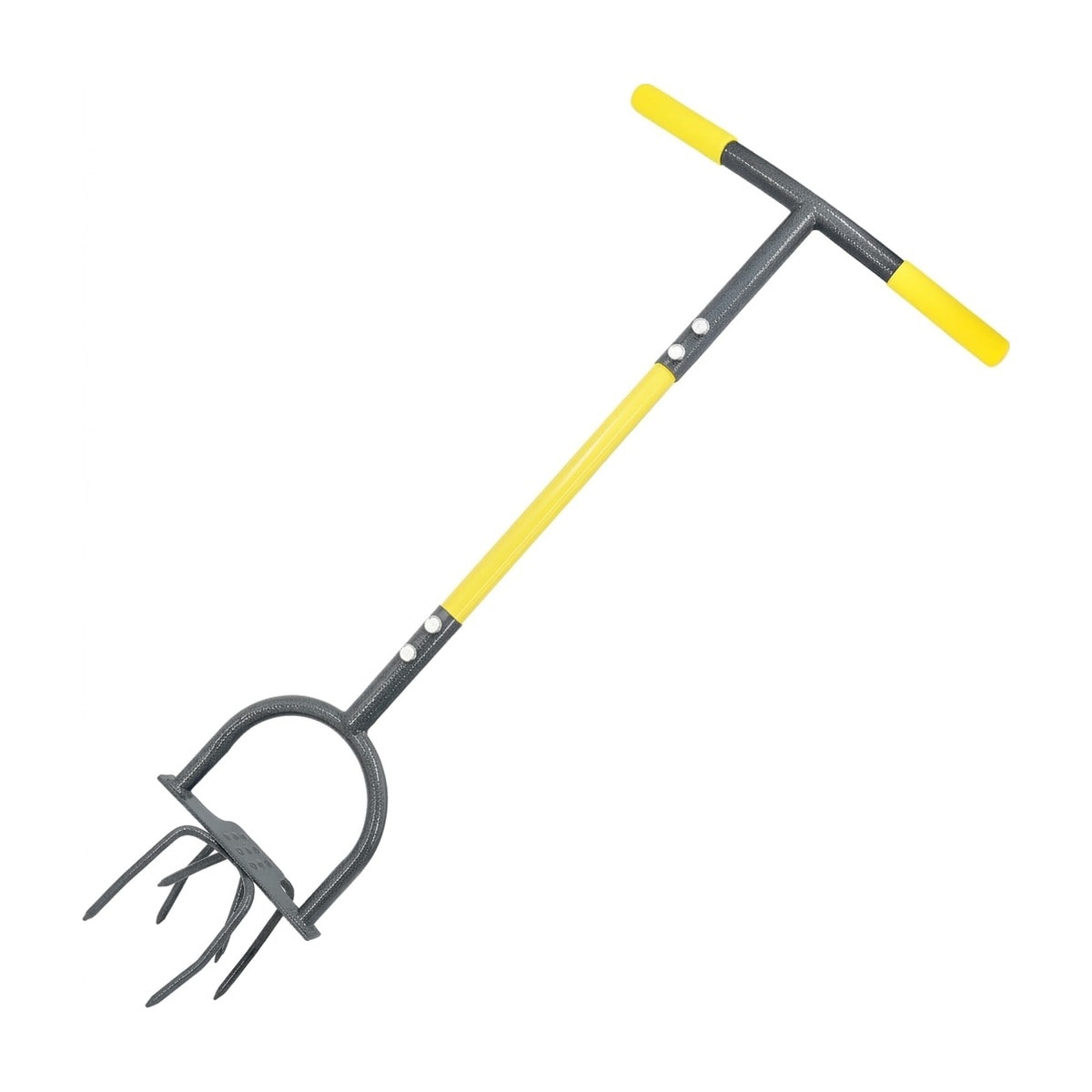 Claw twist tiller and cultivator, yellow