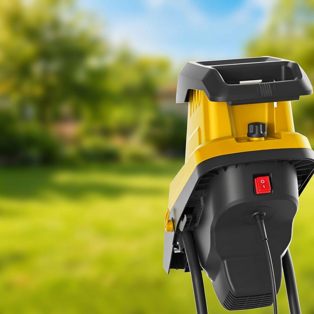 Electric wood chipper and shredder with 1.8-inch cutting capacity