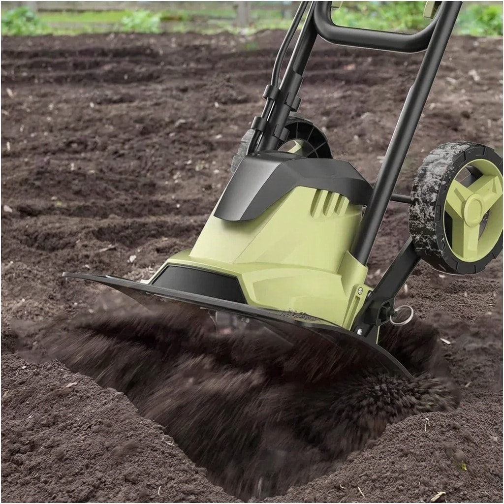Electric tiller and cultivator with 14-inch tilling width