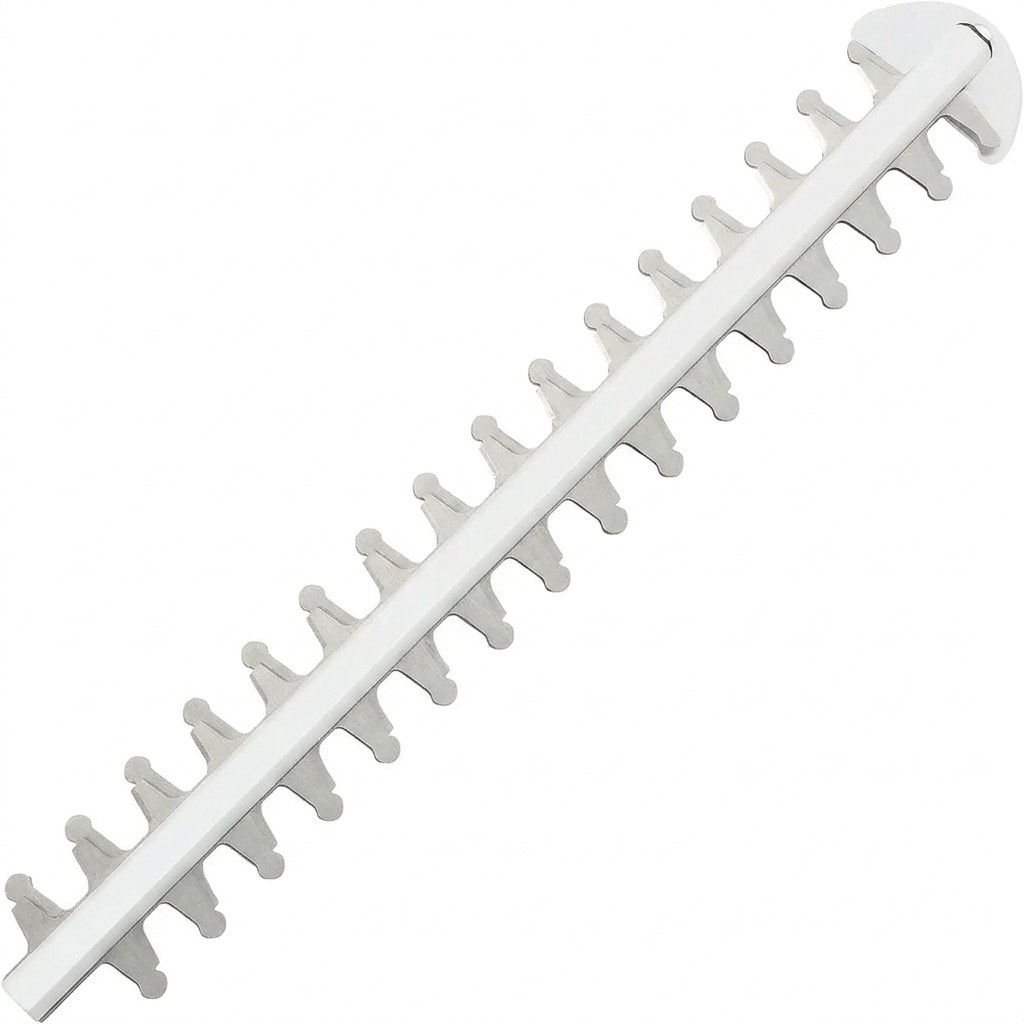 Extendable electric pole hedge trimmer with 18-inch dual-action blade